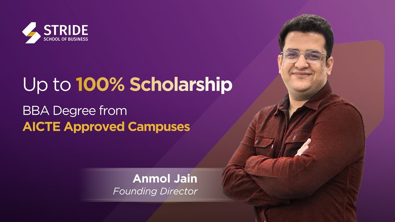 Scholarships at Stride - Upto 100% Coverage