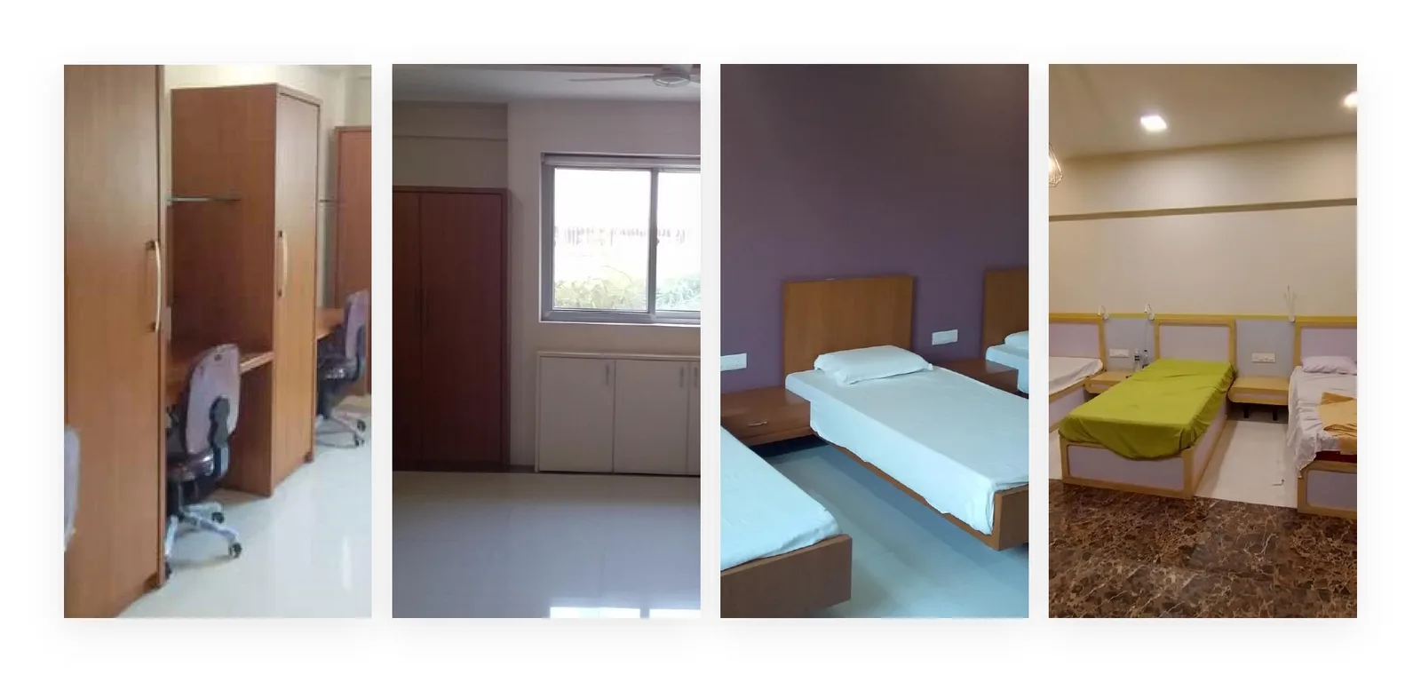 ADYPU Hostel premium 3-sharing room with wardrobes and window