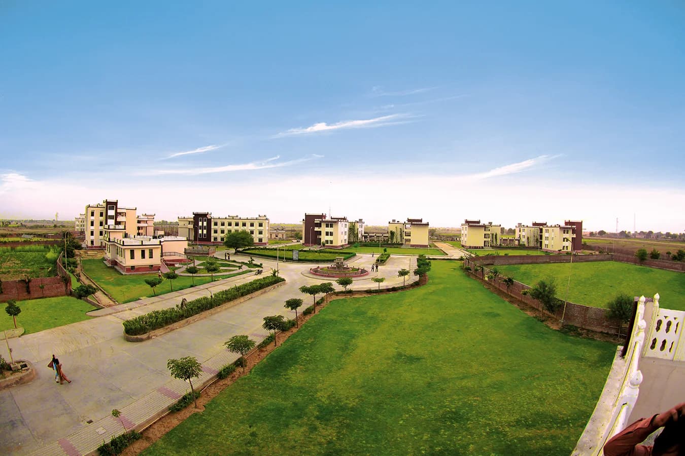 Jagannath University campus aerial view, Jaipur, Rajasthan
