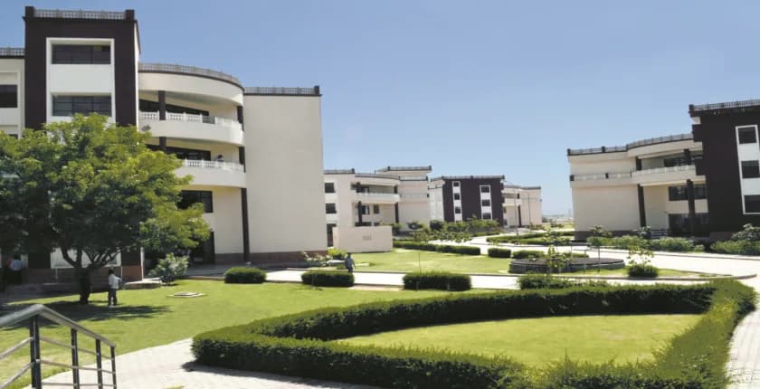 Jagannath University academic block with landscaped gardens