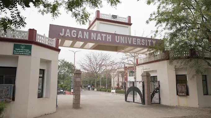 Jagannath University main entrance gate, Jaipur