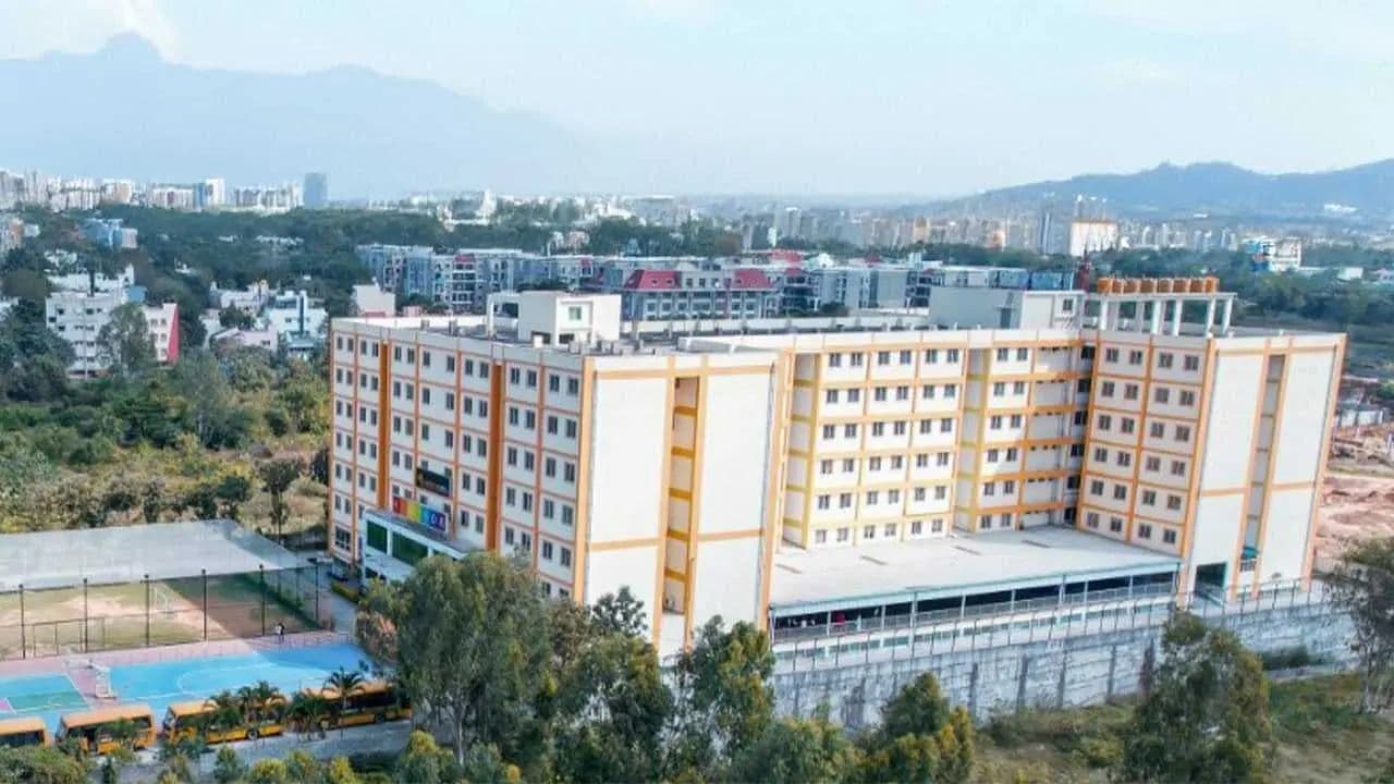 Rathinam Institutions campus entrance with signage, Coimbatore