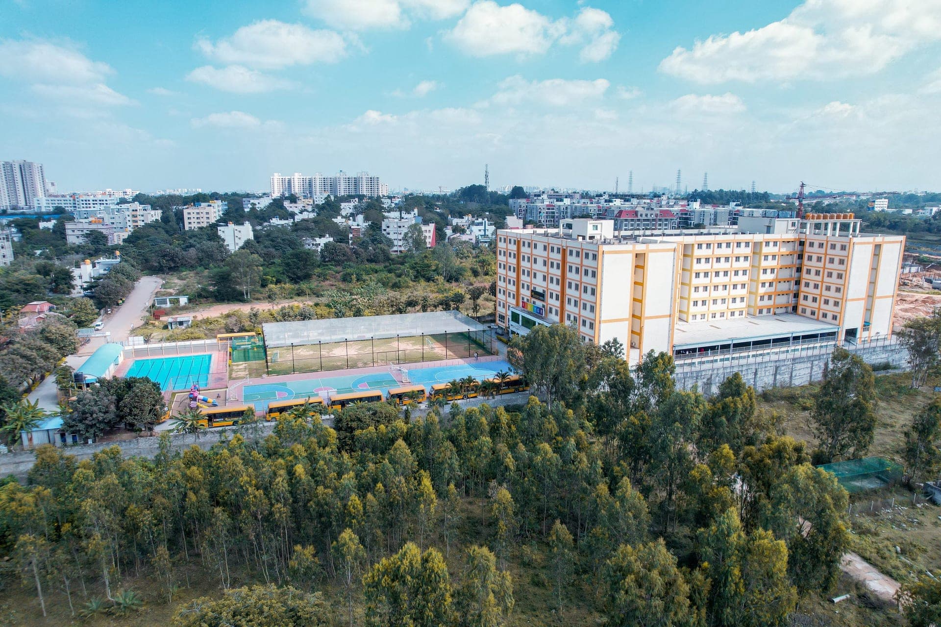 Rathinam School of Business campus exterior, Bangalore