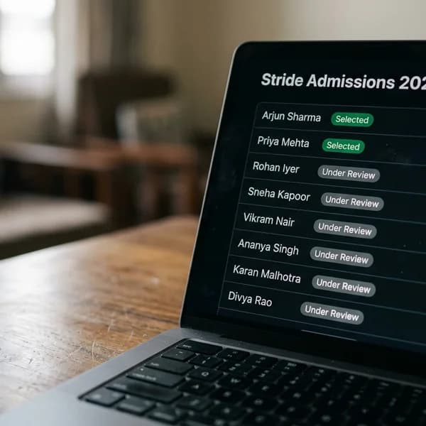 Only Top 20% Get In - Stride School of Business